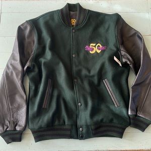 NWT RARE LE 50th anniversary Haunted Mansion Varsity Jacket size unisex Large
